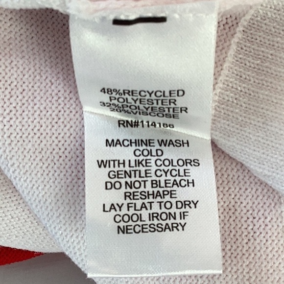 Striped Cardigan Sweater - Red and Pink NWT Small - Picture 7 of 8